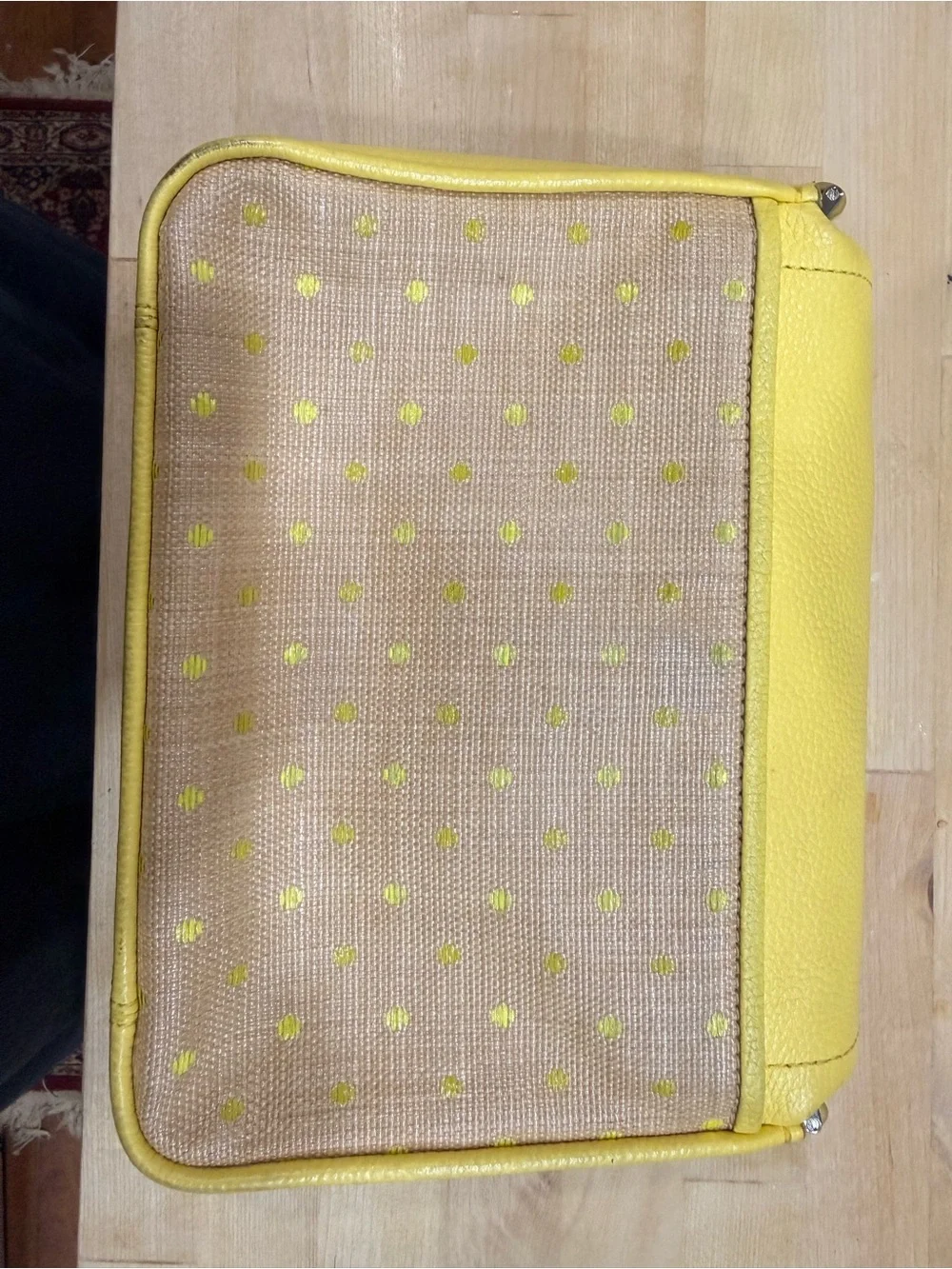 kate spade Yellow and Tan Textured Crossbody Bag